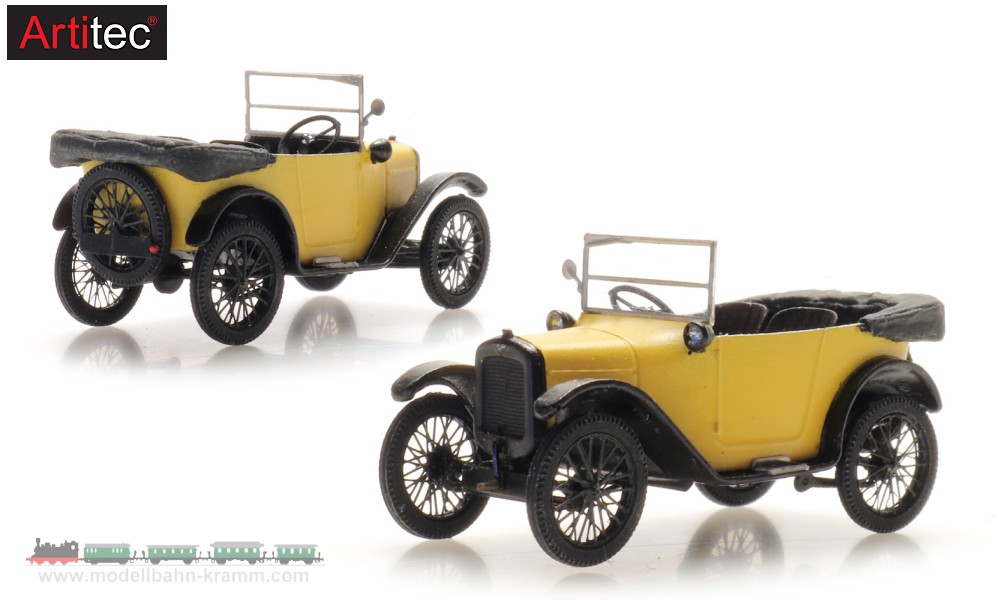 Artitec 387.516, EAN 8720168704061: H0 Austin 7 Verdeck offen Fertigmodell