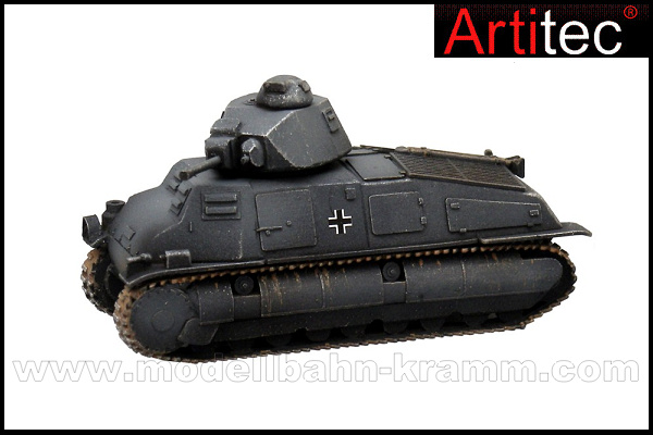 Artitec 387.69-GR, EAN 8718692488328: H0 WWII Deutsche Wehrmacht Somua S-35 Beutefahrzeug Fertigmodell