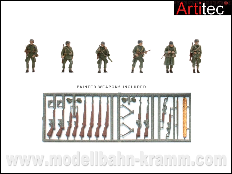 Artitec 387.89, EAN 8718692488663: H0 US Army Paratroopers (6 Figuren) Fertigmodell