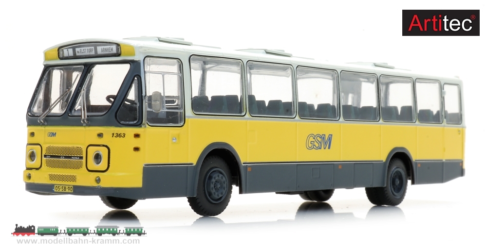 Artitec 487.070.36, EAN 8720168703323: H0 Regionalbus GSM 1363, DAF kleines Logo, Ausstieg hinten Fertigmodell