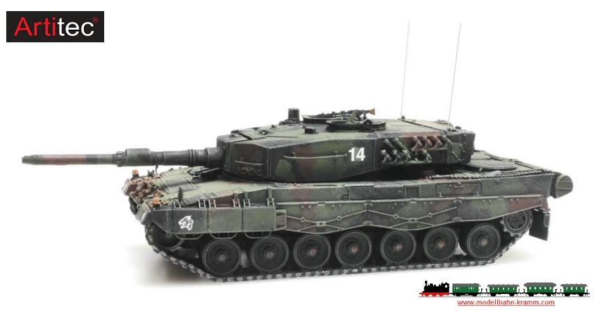 Artitec 6870118, EAN 8718719419793: H0 Swiss Army Leopard 2A4 Fertigmodell