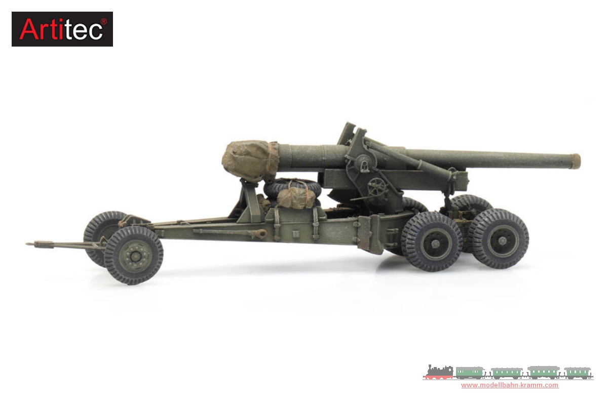 Artitec 6870387, EAN 8720168700834: H0 Feldhaubitze 155 mm Gun M1 Long Tom Fertigmodell