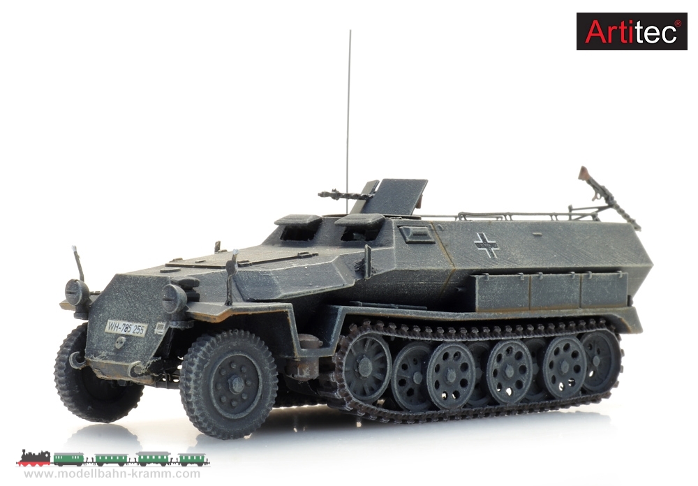 Artitec 6870471, EAN 8720168704726: H0 WM Sd.Kfz. 251/1 Ausf. C, grau Fertigmodell