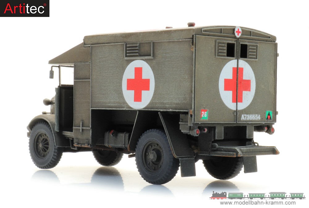 Artitec 6870500, EAN 8720168705006: H0 Austin K2 Ambulance Army, Fertigmodell