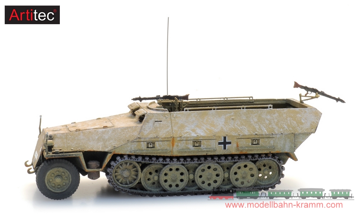 Artitec 6870516, EAN 8720168705167: H0 WM Sdkfz 251/1 Ausf D (S) MG Winter, Fertigmodell