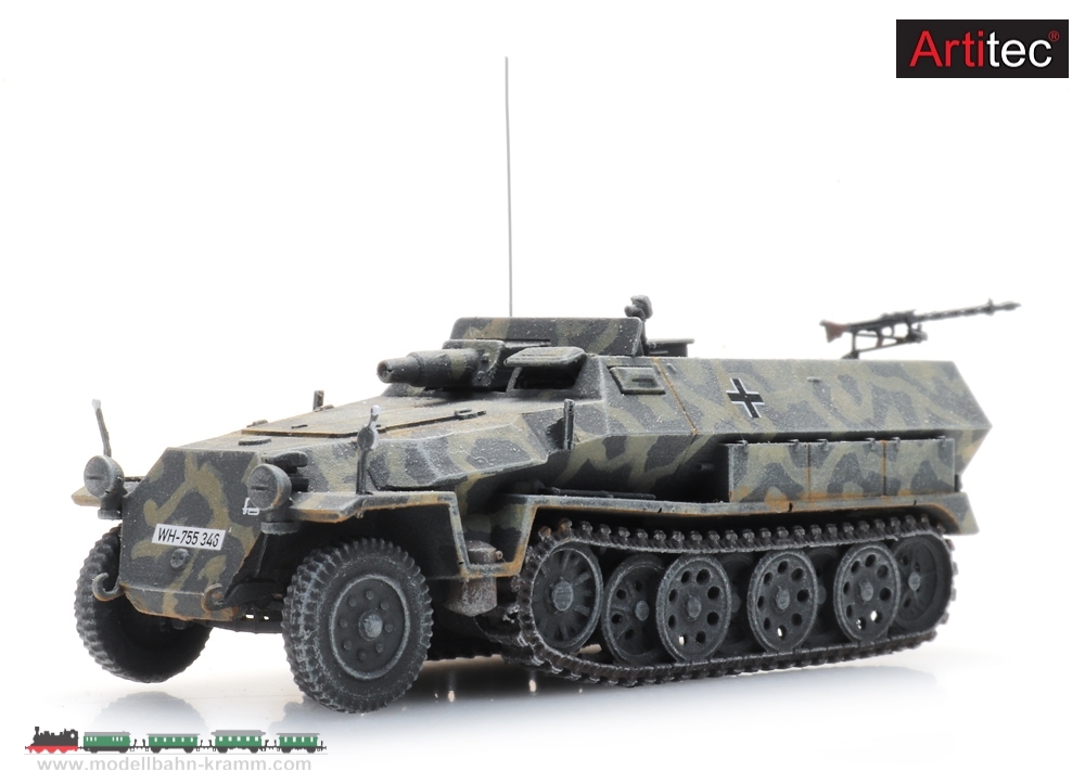 Artitec 6870521, EAN 8720168705211: H0 WM Sd.Kfz. 251/9 Ausf. C Stummel, Fertigmodell