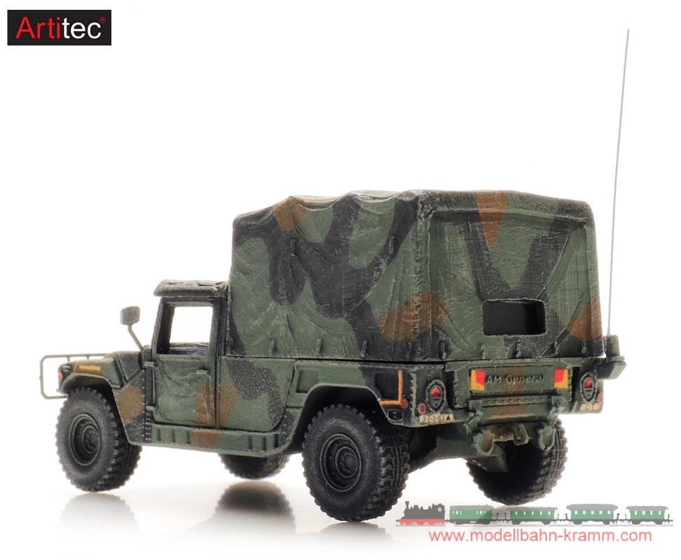 Artitec 6870554, EAN 8720168705532: H0 US Humvee Camo Cargo TK-HQ Unit, Fertigmodell
