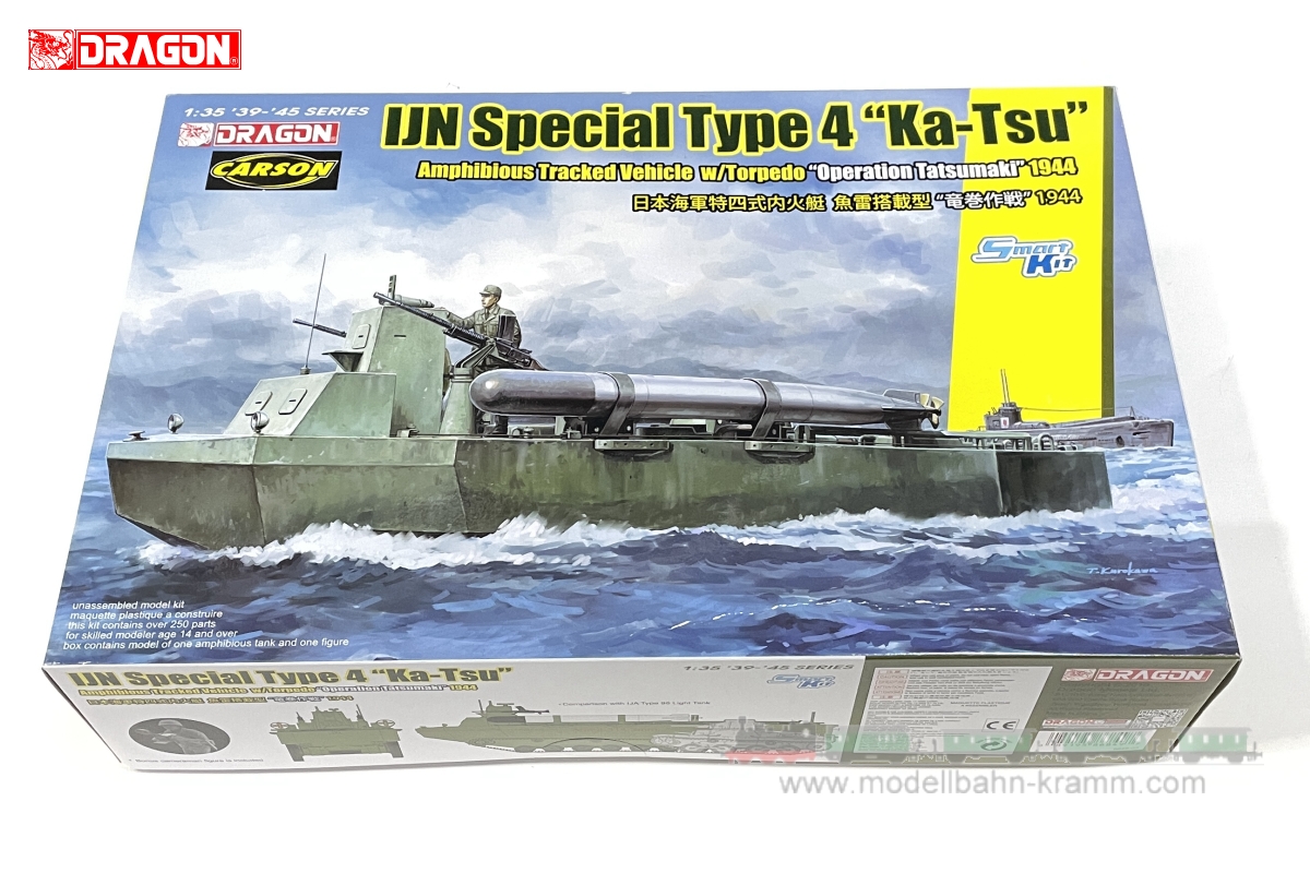 Dragon 500776849, EAN 89195868497: 1:35 Kit IJN Special Type 4 Ka-Tsu with torpedo insert Tatsumaki