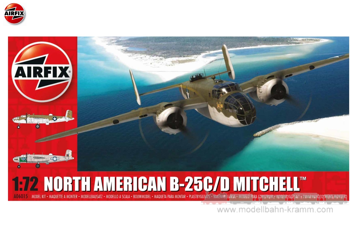 Airfix 06015, EAN 5055286649042: 1:72 Bausatz North American B-25C/D Mitchell