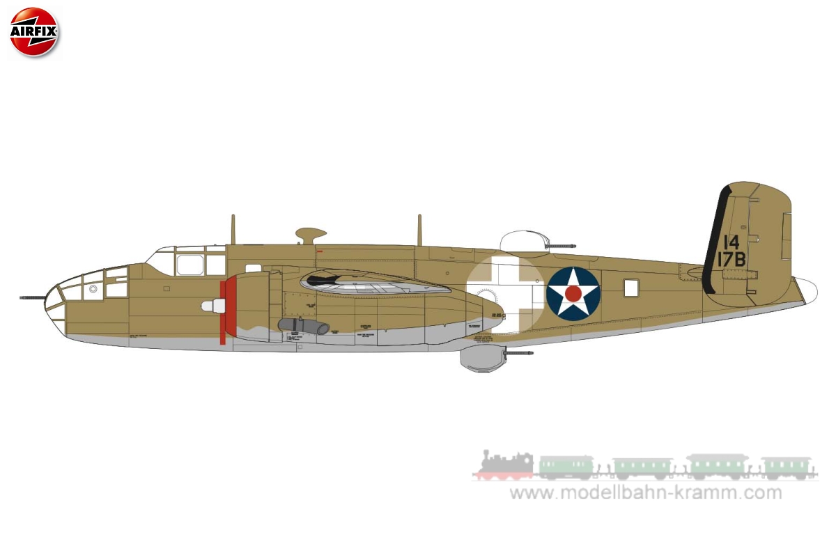 Airfix 06020, EAN 5055286660313: 1:72 kit, North American B-25B NA Mitchell