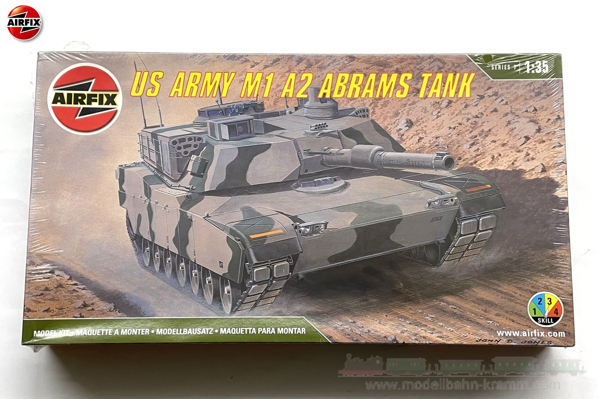 Airfix 07361, EAN 2000000676111: 1:35 Kit, US Army M1 A2 Abrams tank