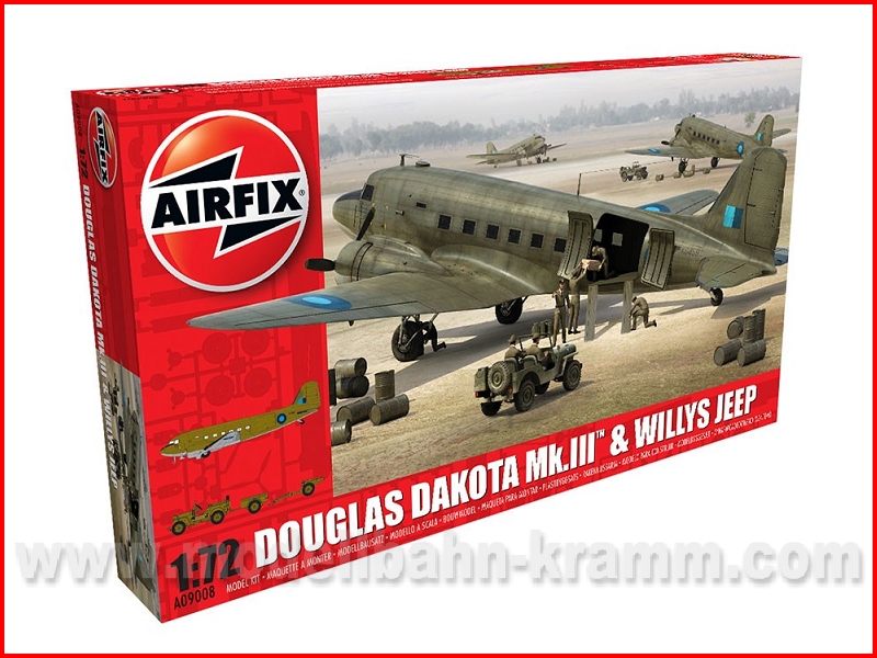 Airfix 09008, EAN 5014429090080: 1:72 kit, Douglas Dakota/Willys