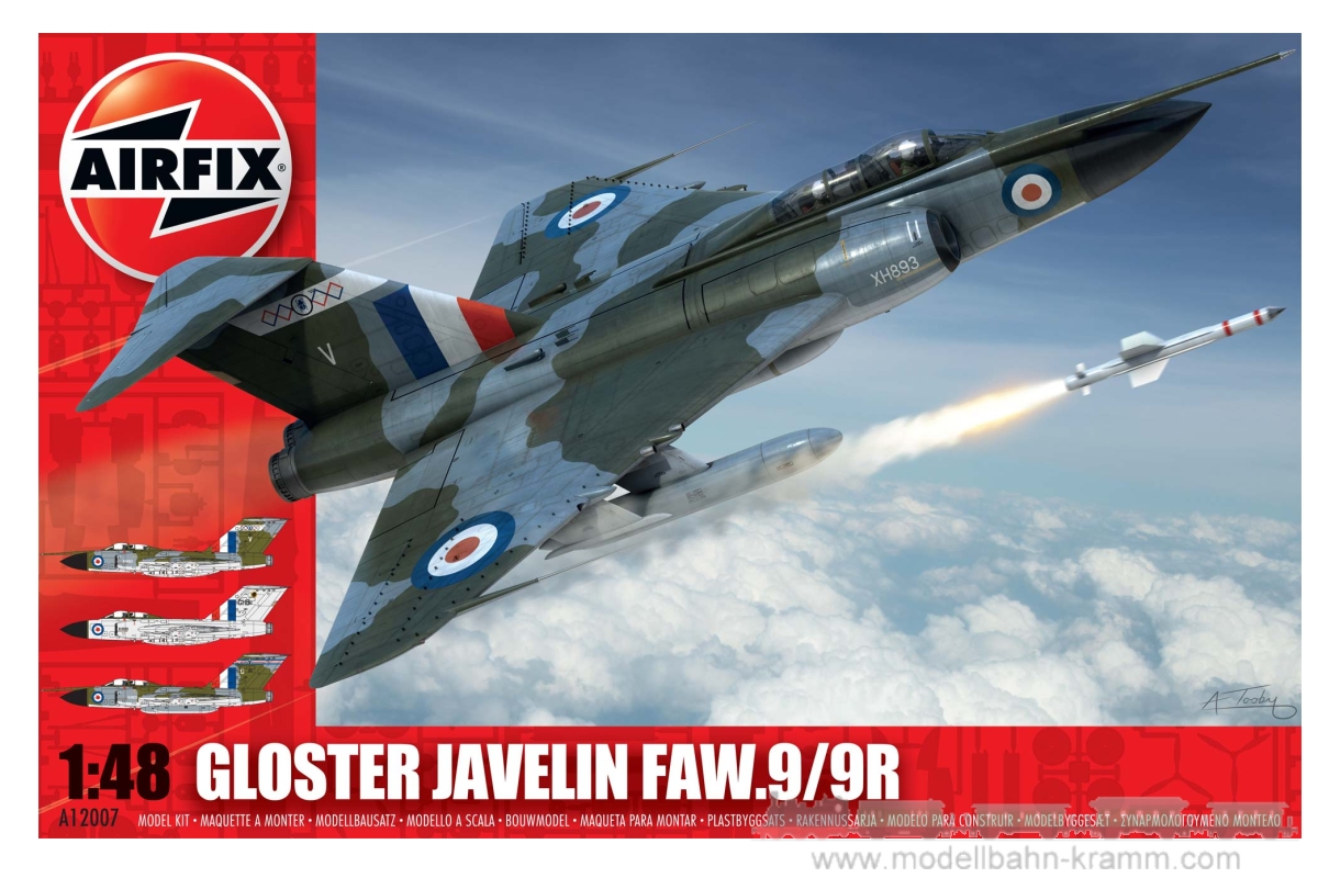 Airfix 12007, EAN 5014429120077: 1:48 Gloster Javelin FAW.9/9R
