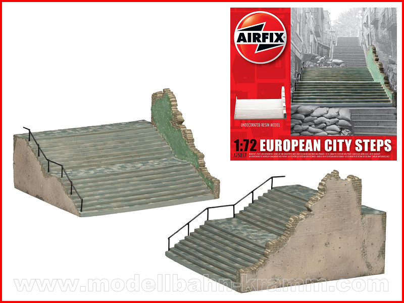 Airfix 75017, EAN 5014429750175: 1:72 Bausatz, Europäische Treppe
