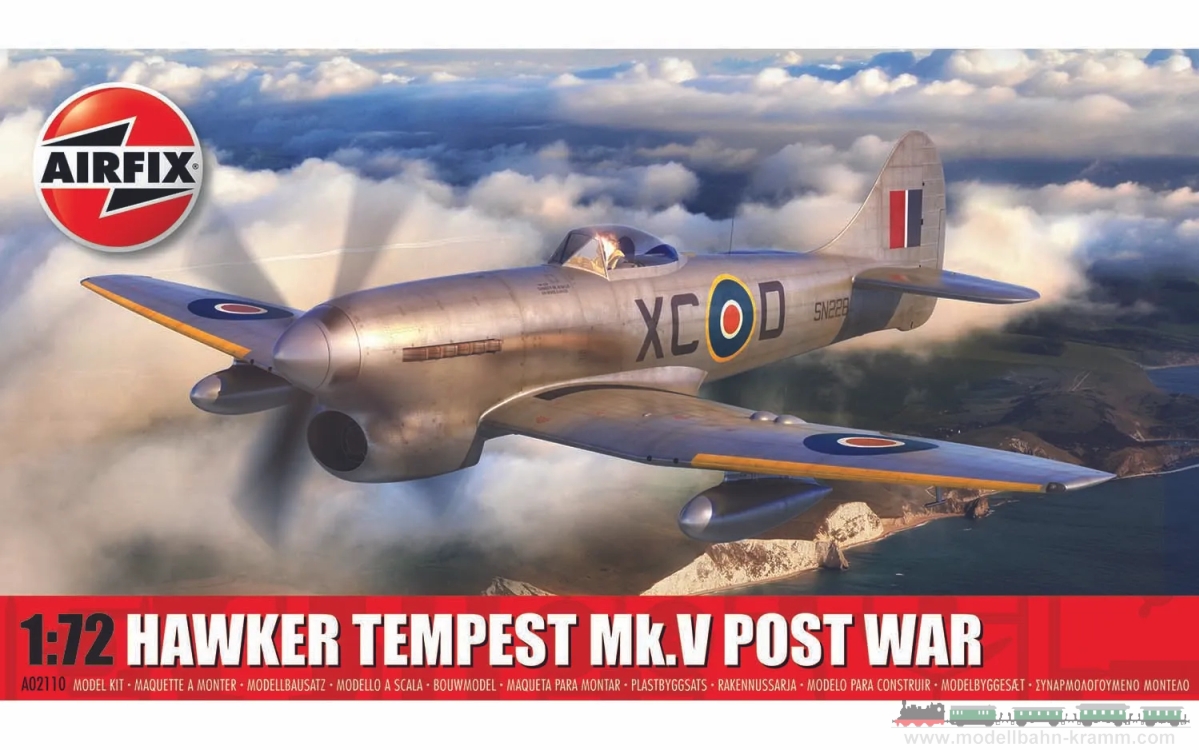 Airfix A02110, EAN 5063129000820: 1/72 Hawker Tempest Mk.V Post War