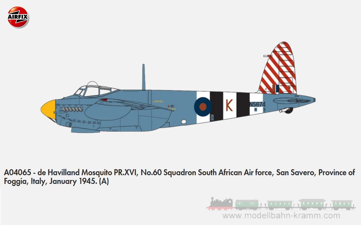 Airfix A04065, EAN 5063129000844: De Havilland Mosquito PR.XVI