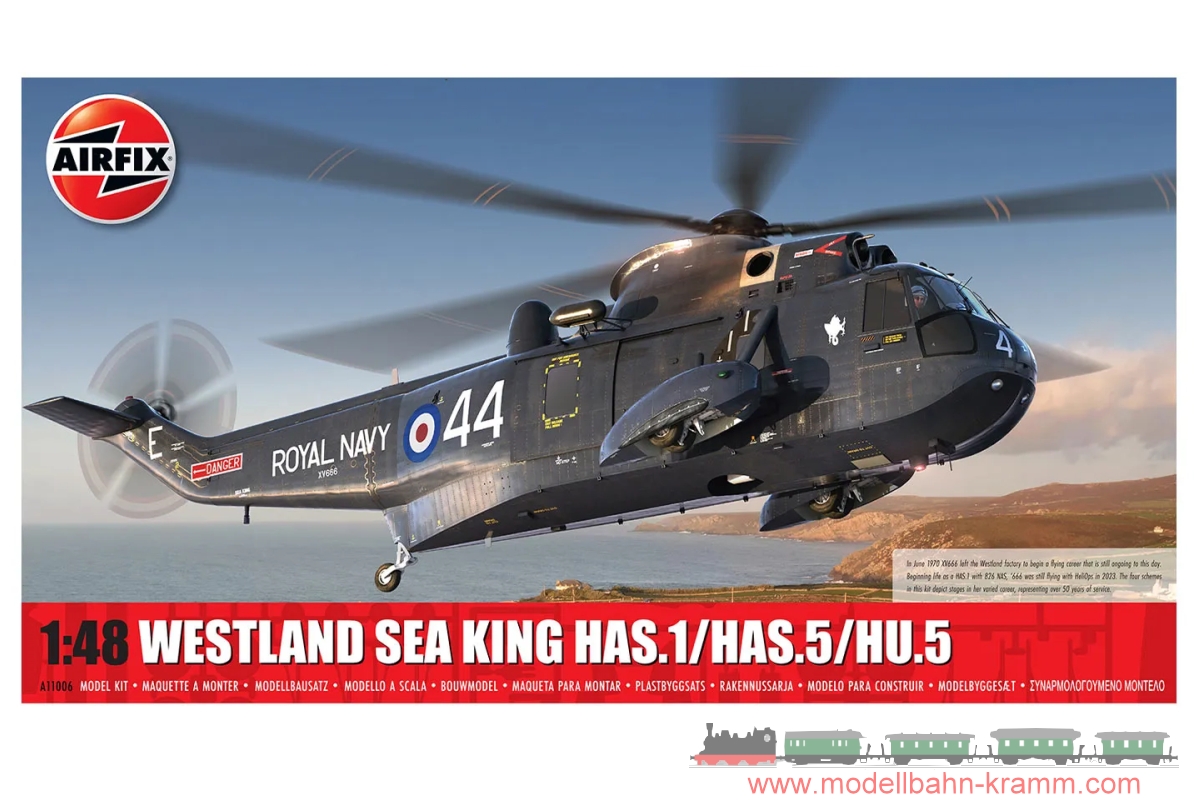 Airfix A11006, EAN 5063129001018: Westland Sea King HAS1 HAS2 HAS5 HU5