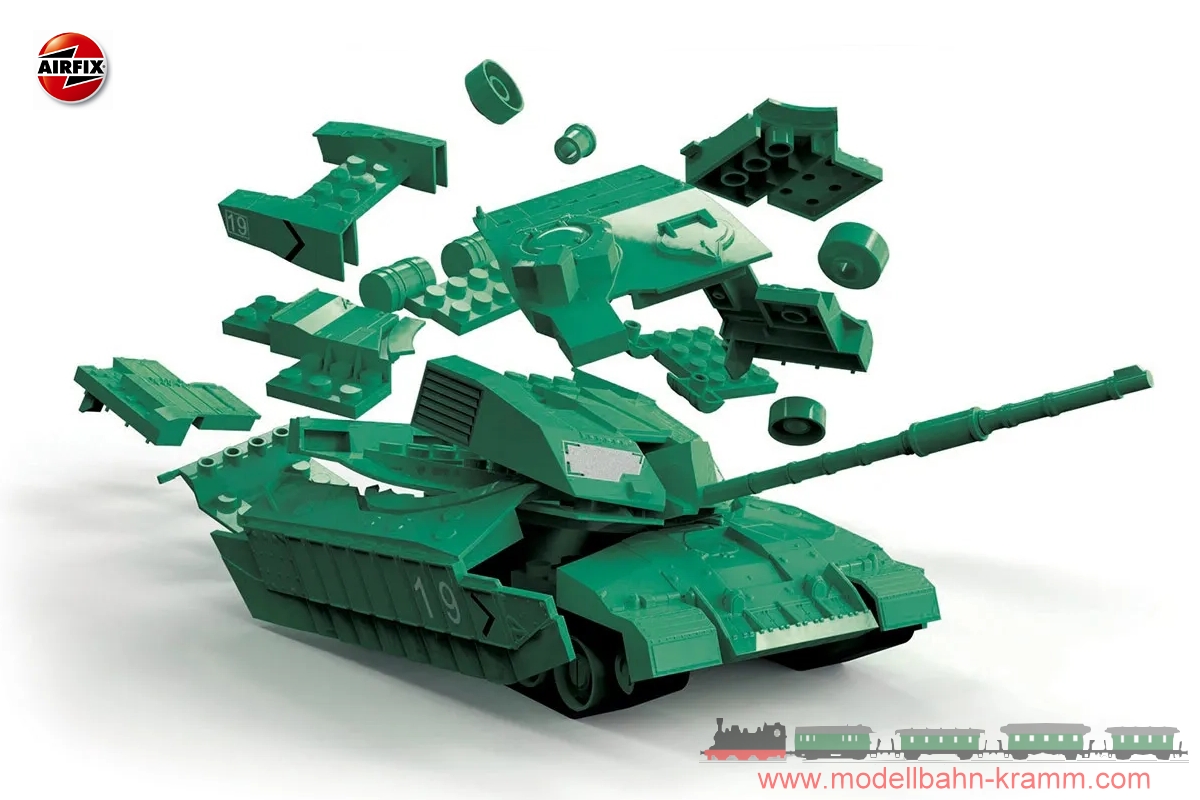 Airfix J6022, EAN 5055286648045: Quickbuild Challenger Tank - green