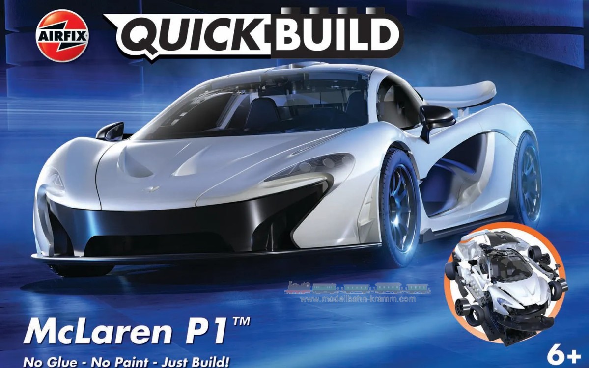 Airfix J6028, EAN 5055286642265: QUICKBUILD McLaren P1 - white