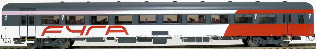 Exact-train 11188 ICRm Fyra 1 Reisezugwagen A Ep.6