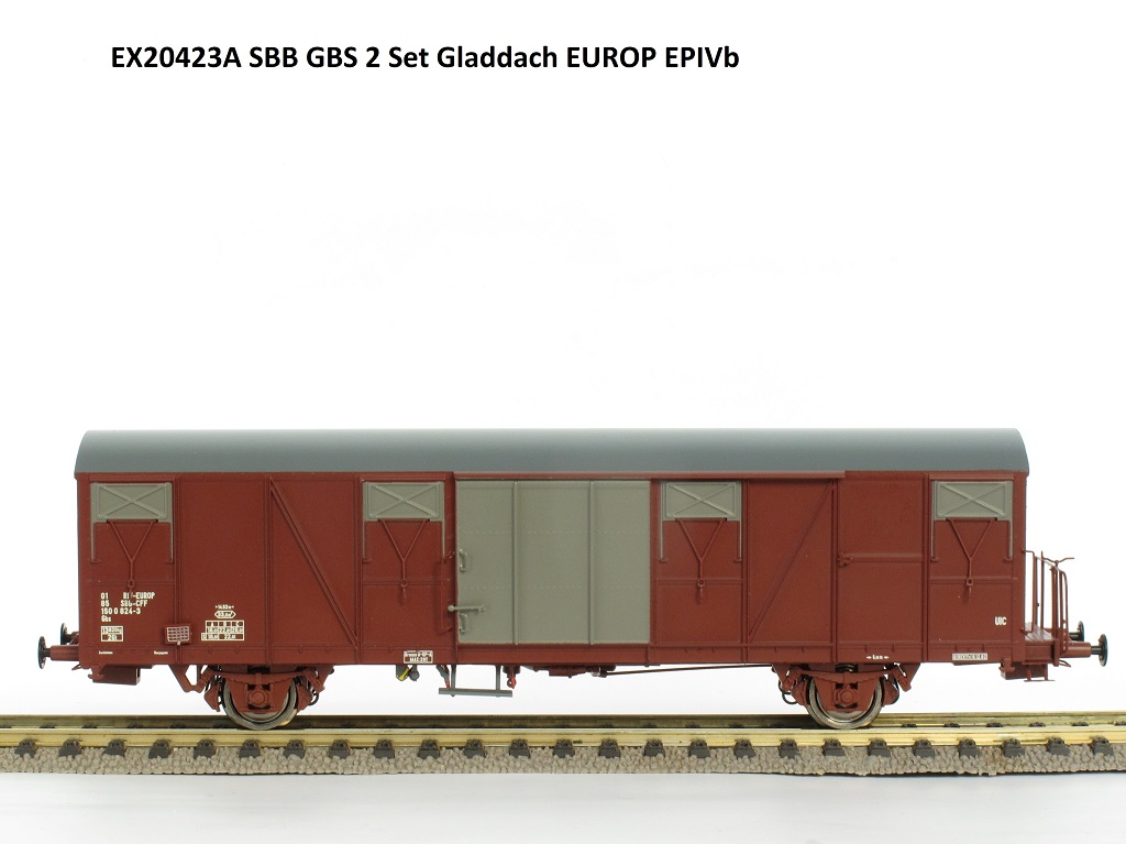 SBB Gbs 2er-Set Güterwagen Gb