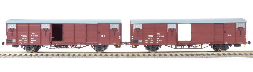DR 2er-Set Güterwagen Gbs [15