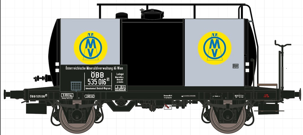 Exact-train 20521 ÖBB Leichtbau-Kesselwagen 24m3 Ep.3