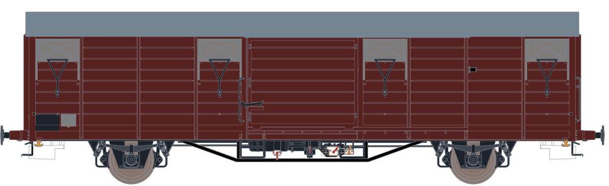 Exact-train 20569 NVAG gedeckter Güterwagen Gbs Ep.4