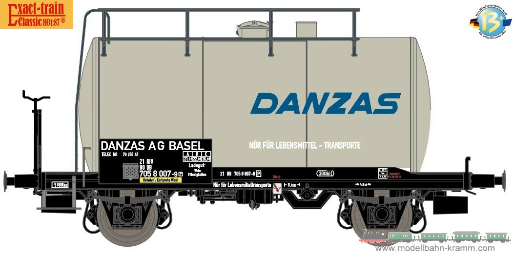H0 DC Kesselwagen Bauart Uerdinger Danzas Basel