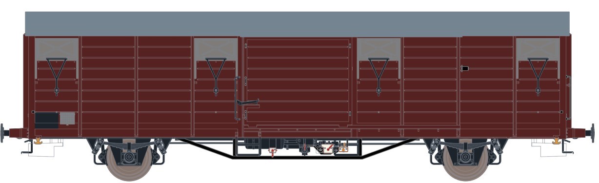 Exact-train 20744 DR gedeckter Güterwagen Gbqrss Post Ep.4