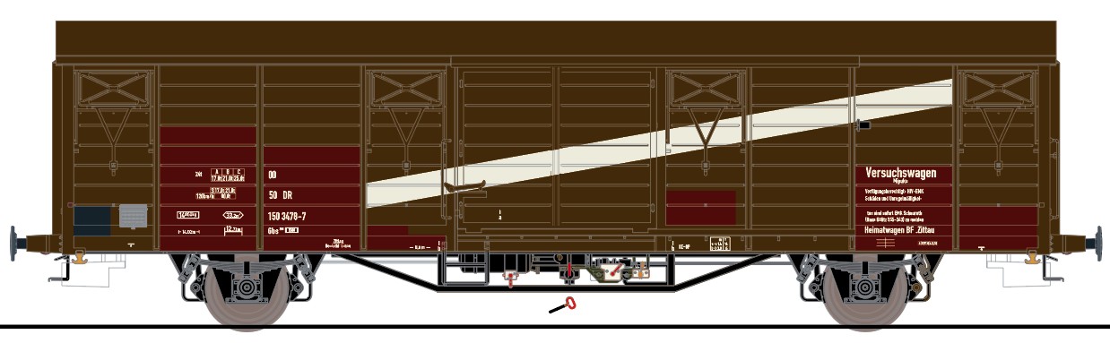 Exact-train 20746 DR gedeckter Güterwagen Hbs Ep.4