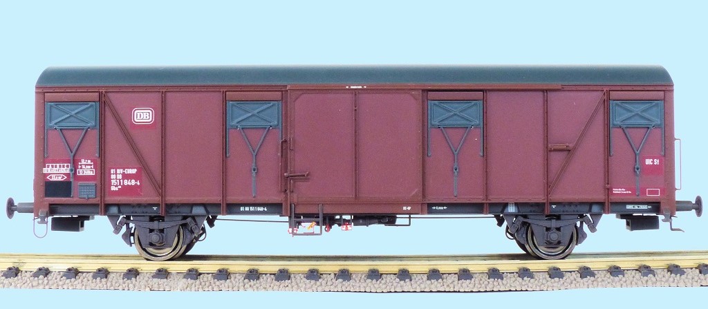 H0 DC Gedeckter Güterwagen Gbs 252 DB
