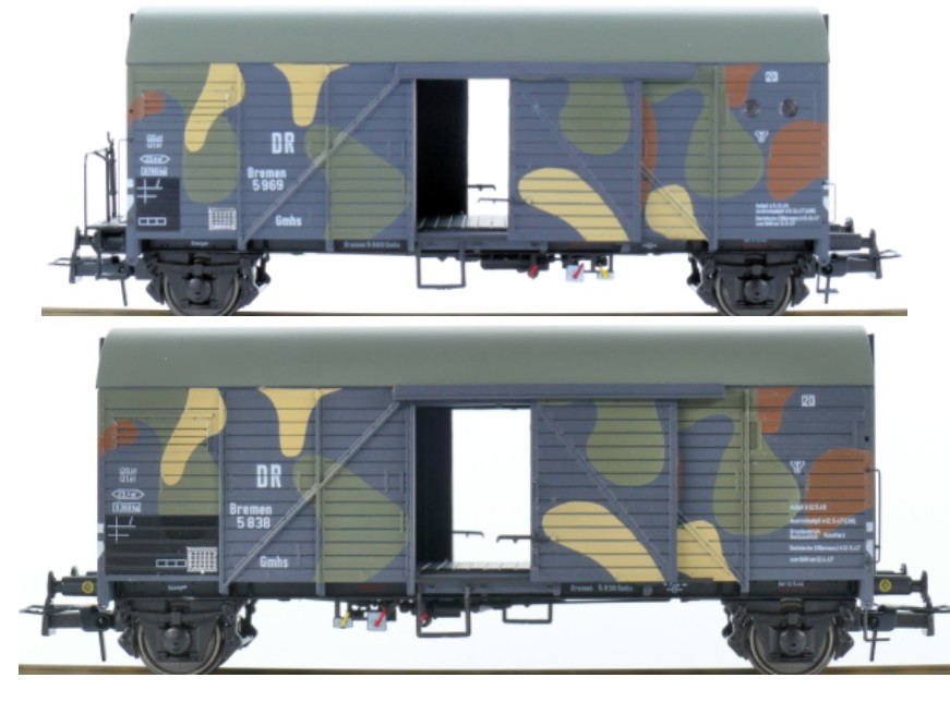 Exact-train 23605 DRB gedeckter Güterwagen-Set 2tlg. Ep.2