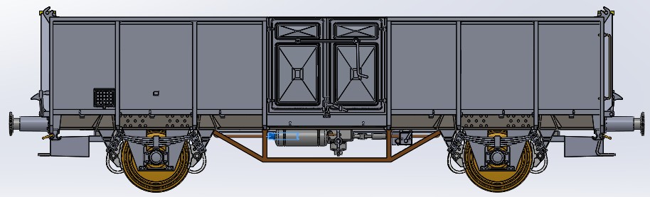 H0 DC Offener Güterwagen UIC2 Vte OPW CSD