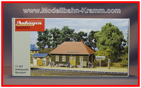 Auhagen 11407, EAN 4013285114078: H0 Haltepunkt Borsdorf