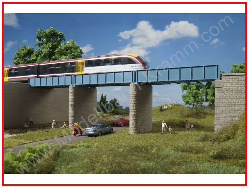 Auhagen 11442, EAN 4013285114429: H0 Erweiterung Blechträgerbrücke