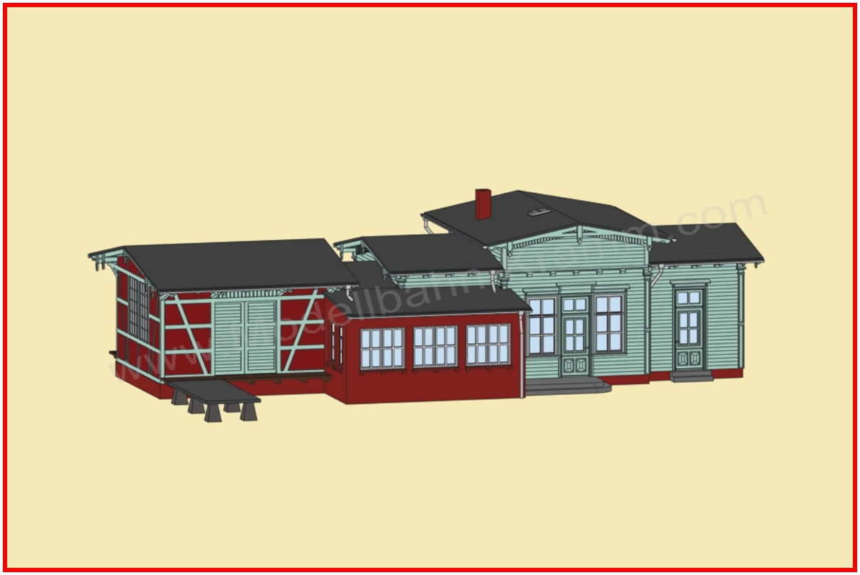 Auhagen 11448, EAN 4013285114481: H0 Bahnhof Deinste