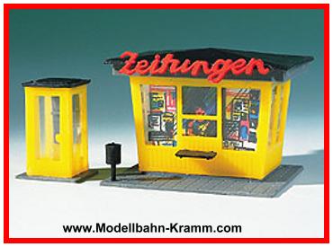 Auhagen 12340, EAN 4013285123407: H0 Zeitungskiosk mit Telefonzelle