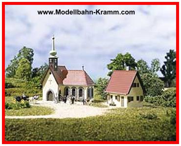 Auhagen 14461, EAN 4013285144617: N Dorfkirche mit Pfarrhaus