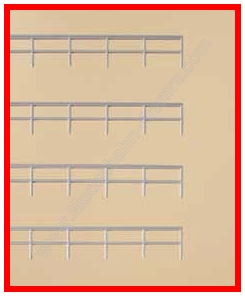 Auhagen 42655, EAN 4013285426553: H0 Geländer für Bahnbrücken