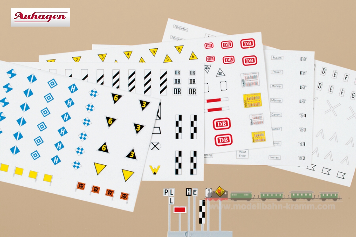 Auhagen 44647, EAN 4013285446476: N Eisenbahn-Signaltafeln und -Schilder