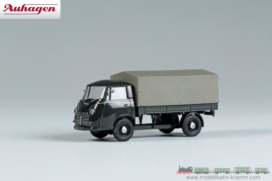 Auhagen 66023, EAN 4013285660230: Flatbed truck with tarpaulin grey