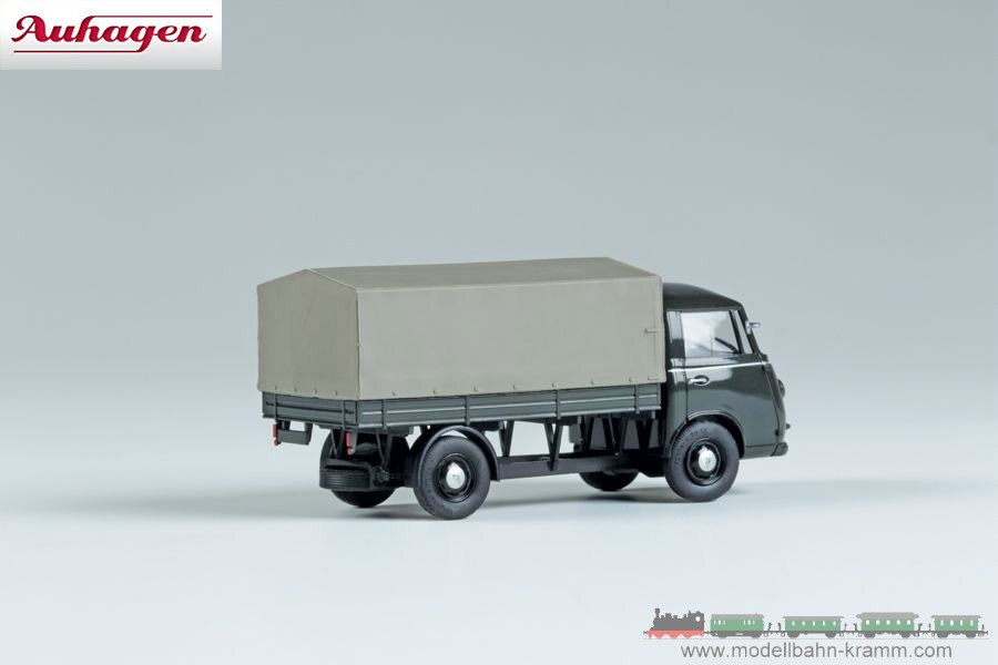 Auhagen 66023, EAN 4013285660230: Flatbed truck with tarpaulin grey