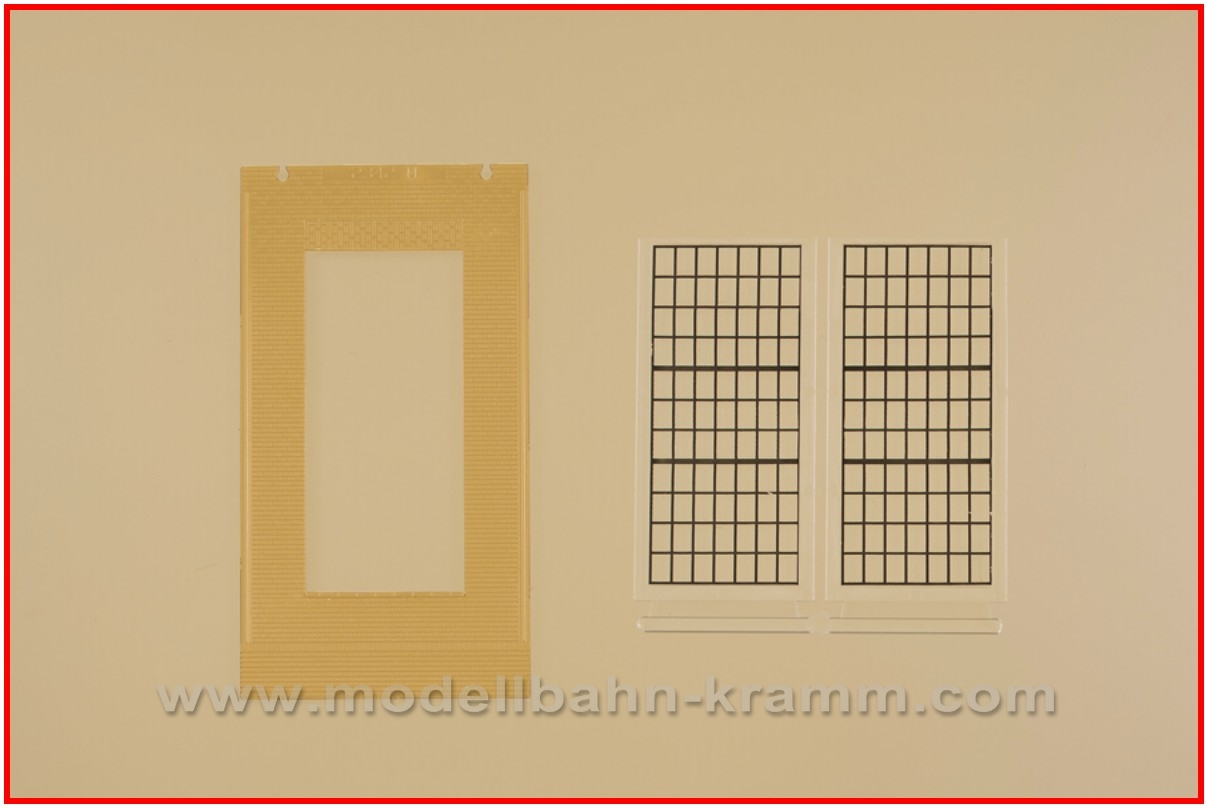 Auhagen 80630, EAN 4013285806300: H0 Wände 2578D, Industriefenster P