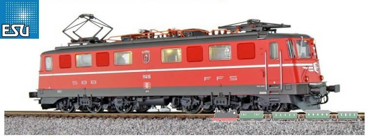 ESU 31533, EAN 4044645315330: E-Lok, H0, AE6/6, 11416 Glarus SBB