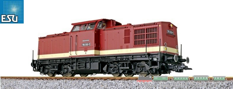 ESU 31765, EAN 4044645317655: H0 DC/AC Sound Diesellok V100 DR IV