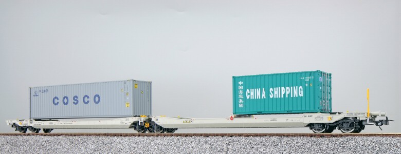 ESU 36546, EAN 4044645365465: H0 Taschenwagen mit 2x Container COSCO / China Shipping, Epoche VI, AAE