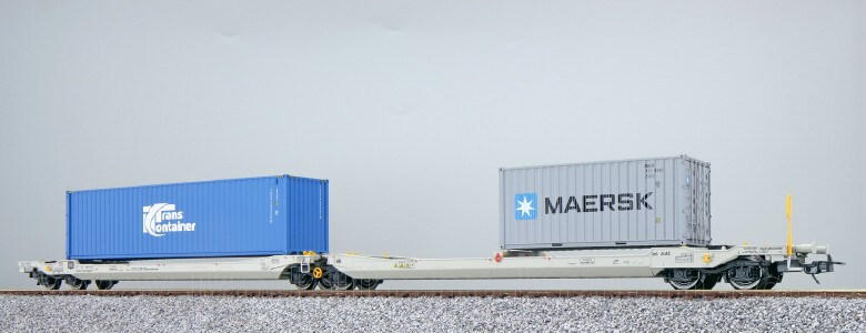 ESU 36547, EAN 4044645365472: Pocket wagon + 2x Container TransC./ Maersk, AAE