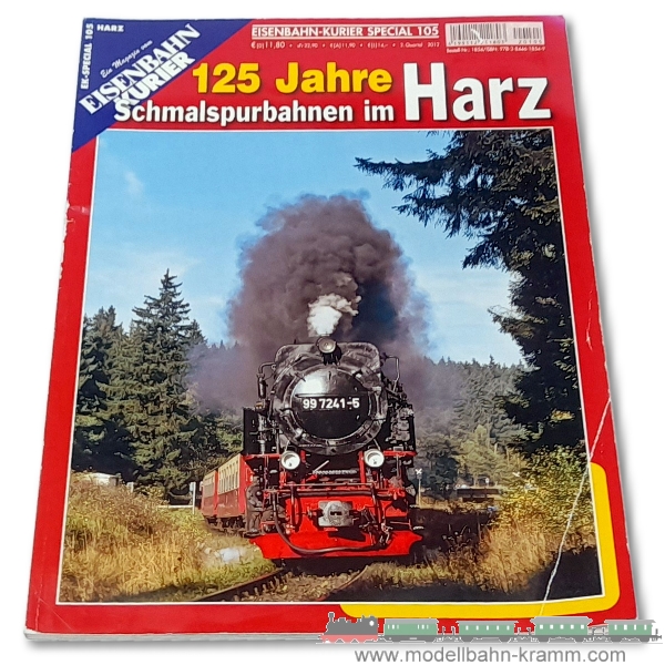 Eisenbahn-Kurier 1854, EAN 2000003563715: 125 Jahre Schmalspur Harz