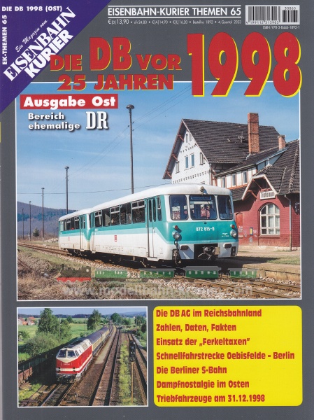 Eisenbahn-Kurier 1892, EAN 2000075573261: Themen 65 - Die DB vor 25 Jahren